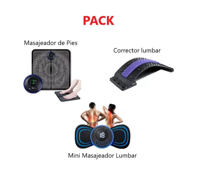 Pack Masajeadores corporales 3 pcs